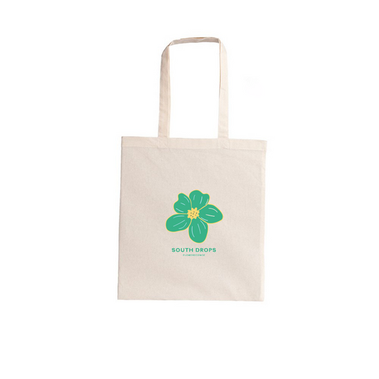 Emerald Flower Tote Bag